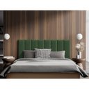 Ver imagem 1 de Cabeceira Cama Casal Queen Estofada Modulada 160cm Rony Veludo Verde