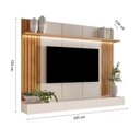 Ver imagem 3 de Painel para TV até 84 Polegadas com LED MDF 220CMX150CM Home Supreme Marrom