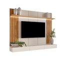 Ver imagem 2 de Painel para TV até 84 Polegadas com LED MDF 220CMX150CM Home Supreme Marrom