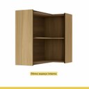 Ver imagem 5 de Armário Aéreo Canto Direita Esquerda Ripado Rainha 2 Portas  100% Mdf