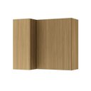 Ver imagem 2 de Armário Aéreo Canto Direita Esquerda Ripado Rainha 2 Portas  100% Mdf