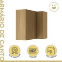 Ver imagem 4 de Armário Aéreo Canto Direita Esquerda Ripado Rainha 2 Portas  100% Mdf