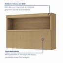 Ver imagem 2 de Armário Aéreo 1 Porta Bascula Ripado Marquesa 120Cm  100% Mdf