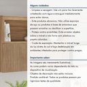 Ver mais imagens de Armário Aéreo 1 Porta Báscula Ripado Marquesa 120cm 100% MDF Marrom/Nature