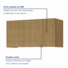 Armário Aéreo Geladeira 1 Porta Basculante 80Cm Ripado  100% Mdf Rainha - 6