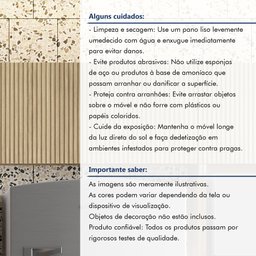 Armário Aéreo Geladeira 1 Porta Basculante 80Cm Ripado  100% Mdf Rainha - 6