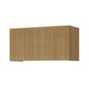 Ver imagem 3 de Armário Aéreo Geladeira 1 Porta Basculante 80cm Ripado 100% MDF Rainha Marrom/Nature