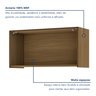 Armário Aéreo Geladeira 1 Porta Basculante 80Cm Ripado  100% Mdf Rainha - 8