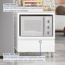 Ver imagem 3 de Balcão Forno 1 Gaveta Com Caixa Organizadora 70Cm  100% Mdf Rainha