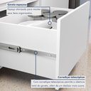 Ver imagem 6 de Balcão Forno 1 Gaveta com Caixa Organizadora 70cm 100% MDF Rainha Branco/Nature