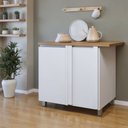 Ver imagem 1 de Balcão Canto Direita Esquerda 1 Porta Rainha 92X52Cm  100% Mdf