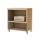 Ver imagem 4 de Balcão Forno 1 Gaveta com Caixa Organizadora 80cm 100% MDF Marquesa Marrom/Nature/Verde