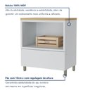 Ver imagem 5 de Balcão Forno 1 Gaveta com Caixa Organizadora 80cm 100% MDF Marquesa Branco/Nature