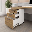 Ver imagem 4 de Gaveteiro Organizador 2 Gavetas e Espaço P/ Pastas F5 Office