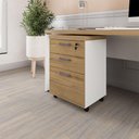 Ver imagem 1 de Gaveteiro Organizador 2 Gavetas e Espaço P/ Pastas F5 Office