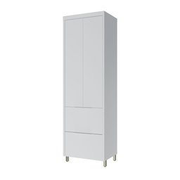 Paneleiro 2 Portas 2 Gavetas Marquesa 70cm 100% MDF Branco - 2