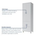 Ver imagem 6 de Paneleiro 2 Portas 2 Gavetas Marquesa 70cm 100% MDF Branco