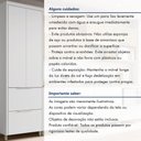 Ver mais imagens de Paneleiro 2 Portas 2 Gavetas Marquesa 70cm 100% MDF Branco