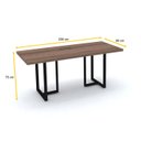 Ver imagem 2 de MESA DE REUNIÃO RETANGULAR POWERBOX PANDIN PE40TUB - WALNUT MRPB2000PE40TUB