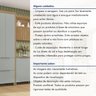 Cozinha 5 Peças 5 Portas 6 Gavetas Ripado Marquesa  100% Mdf - 19