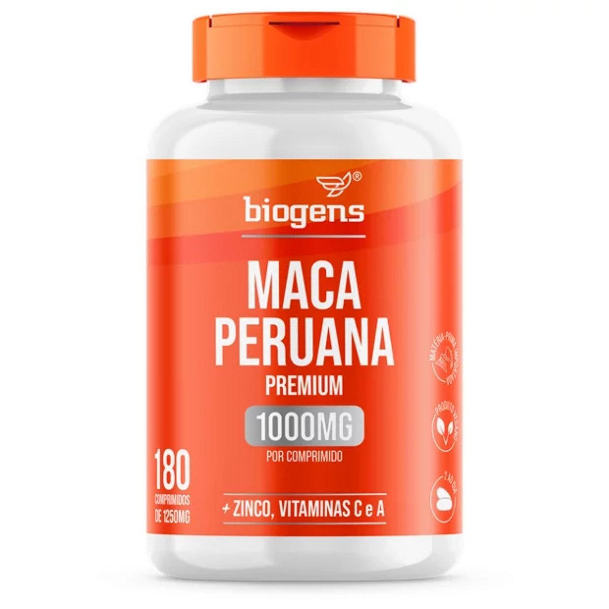 Maca Peruana Premium - Bigens com 180 Comprimidos de 1000mg