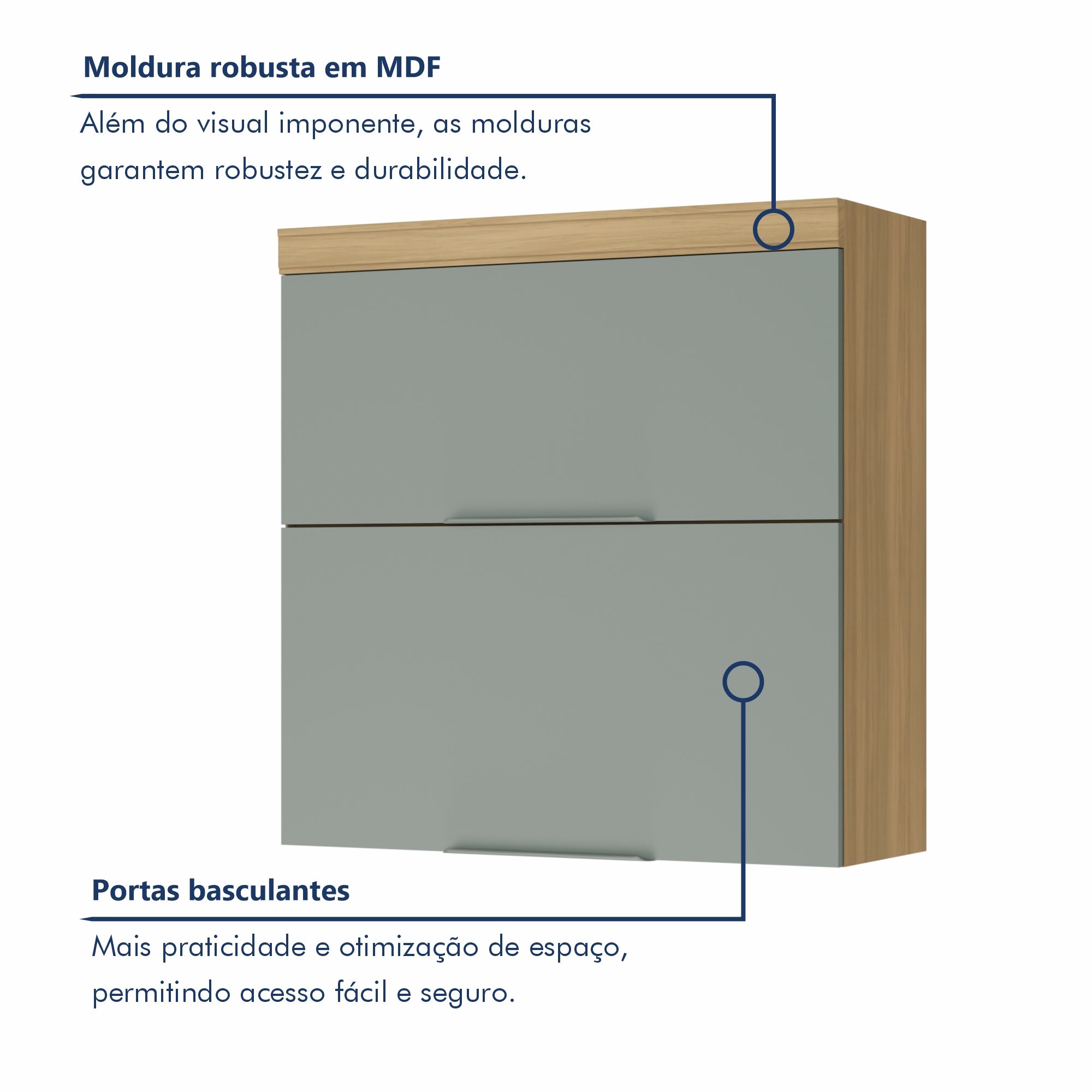 Cozinha 5 Peças 7 Portas 6 Gavetas Ripado Marquesa  100% Mdf - 2