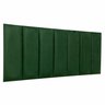 Cabeceira Casal Veludo Verde Placa Modulada Estofada Ripada Adesiva - 1