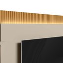 Ver imagem 3 de Conjunto Modular 180cm Rack com Painel para Tv São Paulo Linea Brasil - Tauari/off White Fosco