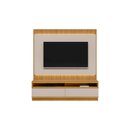 Ver mais imagens de Conjunto Modular 180cm Rack com Painel para Tv São Paulo Linea Brasil - Tauari/off White Fosco