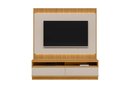 Ver mais imagens de Conjunto Modular 180cm Rack com Painel para Tv São Paulo Linea Brasil - Tauari/off White Fosco