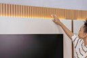 Ver imagem 7 de Conjunto Modular 180cm Rack com Painel para Tv São Paulo Linea Brasil - Tauari/off White Fosco