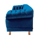 Ver imagem 3 de Conjunto Sofá Namoradeira Chesterfield Capitonê Duque Veludo Azul Marinho Decoração, Recepção, Salas