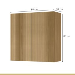 Cozinha 9 Peças Canto Direita E Esquerda 12 Portas 8 Gavetas Ripado Rainha  100% Mdf - 7