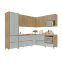 Ver imagem 3 de Cozinha 9 Peças Canto Direita E Esquerda 12 Portas 8 Gavetas Ripado Rainha  100% Mdf