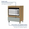 Cozinha 7 Peças 9 Portas 8 Gavetas Nichos Forno Ripado Rainha  100% Mdf - 10