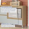 Cozinha 7 Peças 9 Portas 8 Gavetas Nichos Forno Ripado Rainha  100% Mdf - 7