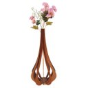 Ver imagem 1 de Vaso de Chão Decorativo Grande Mdf Ibiza:marrom/60x30cm