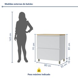Cozinha 5 Peças 8 Portas E 7 Gavetas Ripado Rainha  100% Mdf - 18