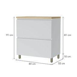Cozinha 9 Peças Canto 12 Portas 8 Gavetas Ripado Rainha  100% Mdf - 10