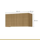 Ver mais imagens de Cozinha 6 Peças 7 Portas 7 Gavetas Nichos Forno Ripado Rainha 100% Mdf