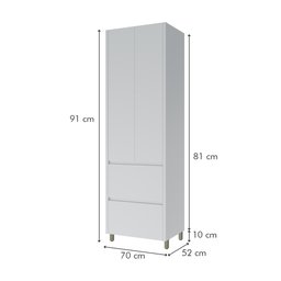 Cozinha 6 Peças 7 Portas 7 Gavetas Nichos Forno Ripado Rainha  100% Mdf - 15