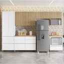 Ver imagem 1 de Cozinha 6 Peças 7 Portas 7 Gavetas Nichos Forno Ripado Rainha 100% Mdf