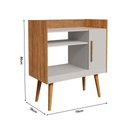 Ver imagem 4 de Aparador Buffet Cantinho do Café Ii com Nichos Naturalle/Off-White