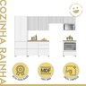 Cozinha 6 Peças 7 Portas 7 Gavetas Nichos Forno Ripado Rainha  100% Mdf - 2