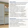 Cozinha 5 Peças 5 Portas 6 Gavetas Ripado Marquesa  100% Mdf - 19