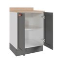 Ver imagem 4 de Balcão 2 Portas 60cm com Tampo Arizona CabeCasa MadeiraOriginals Branco/Cinza