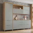 Ver imagem 2 de Cozinha 5 Peças 7 Portas 6 Gavetas Ripado Marquesa 100% Mdf