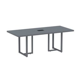 Sala de Reunião PE40 com Mesa, Painel de TV e Prateleira - 5