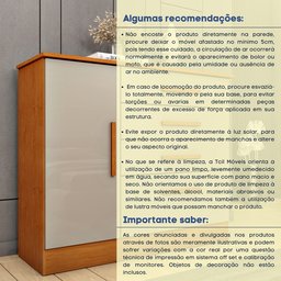 Cômoda 1 Porta 4 Gavetas 104cm Chicago - 9