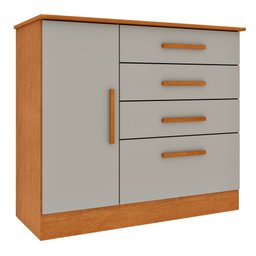 Cômoda 1 Porta 4 Gavetas 104cm Chicago - 2